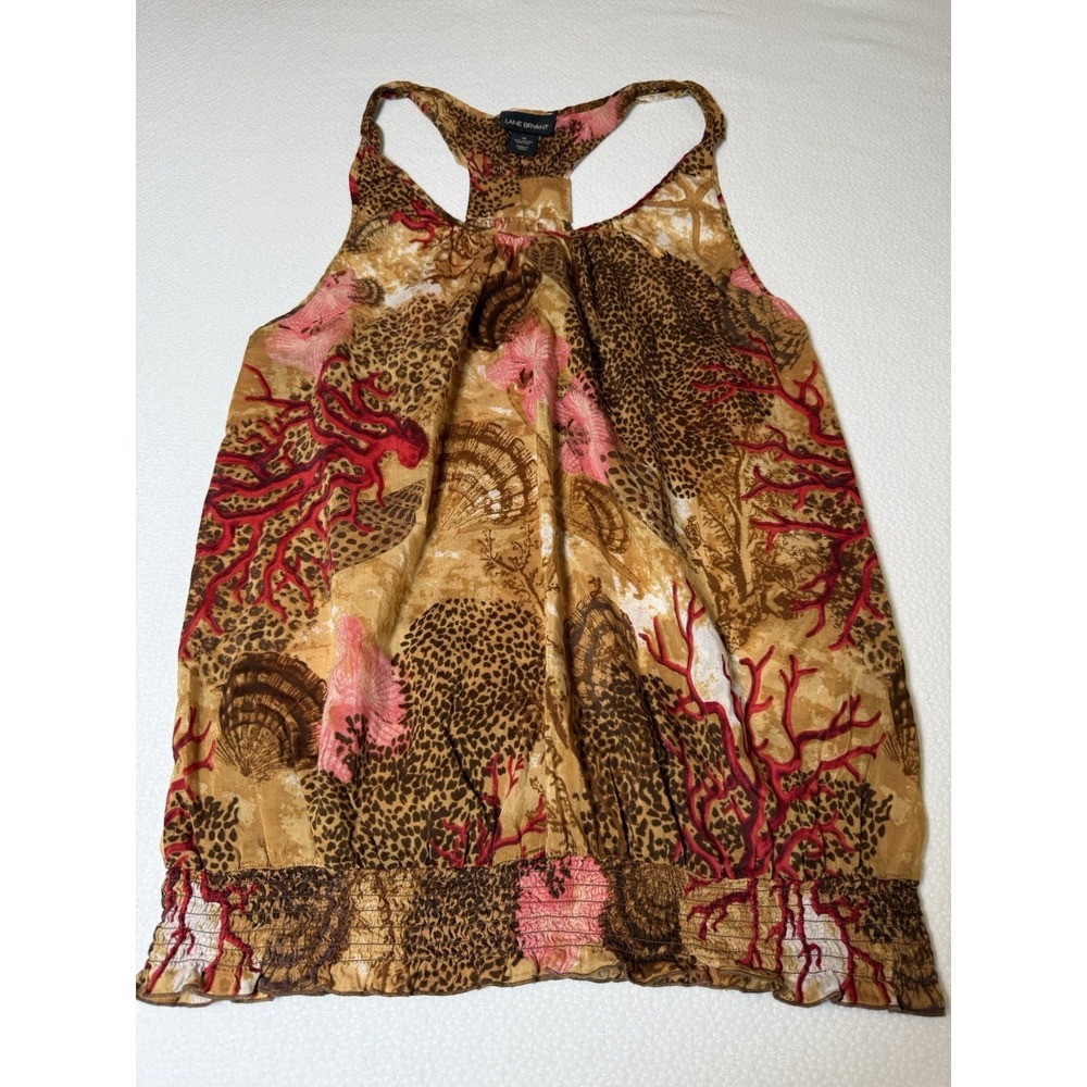 Lane‎ Bryant Sleeveless Animal Print Tank Top Women's Size 16